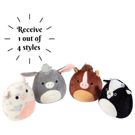 Peluche Squishmallows granja 5 pulgadas recibe 1 de 4 estlos