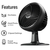 Turbo Force Ventilador de mesa oscilante, HT-906