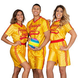 Dodgeball Average Joe's Adult Yellow Jersey Costume Set