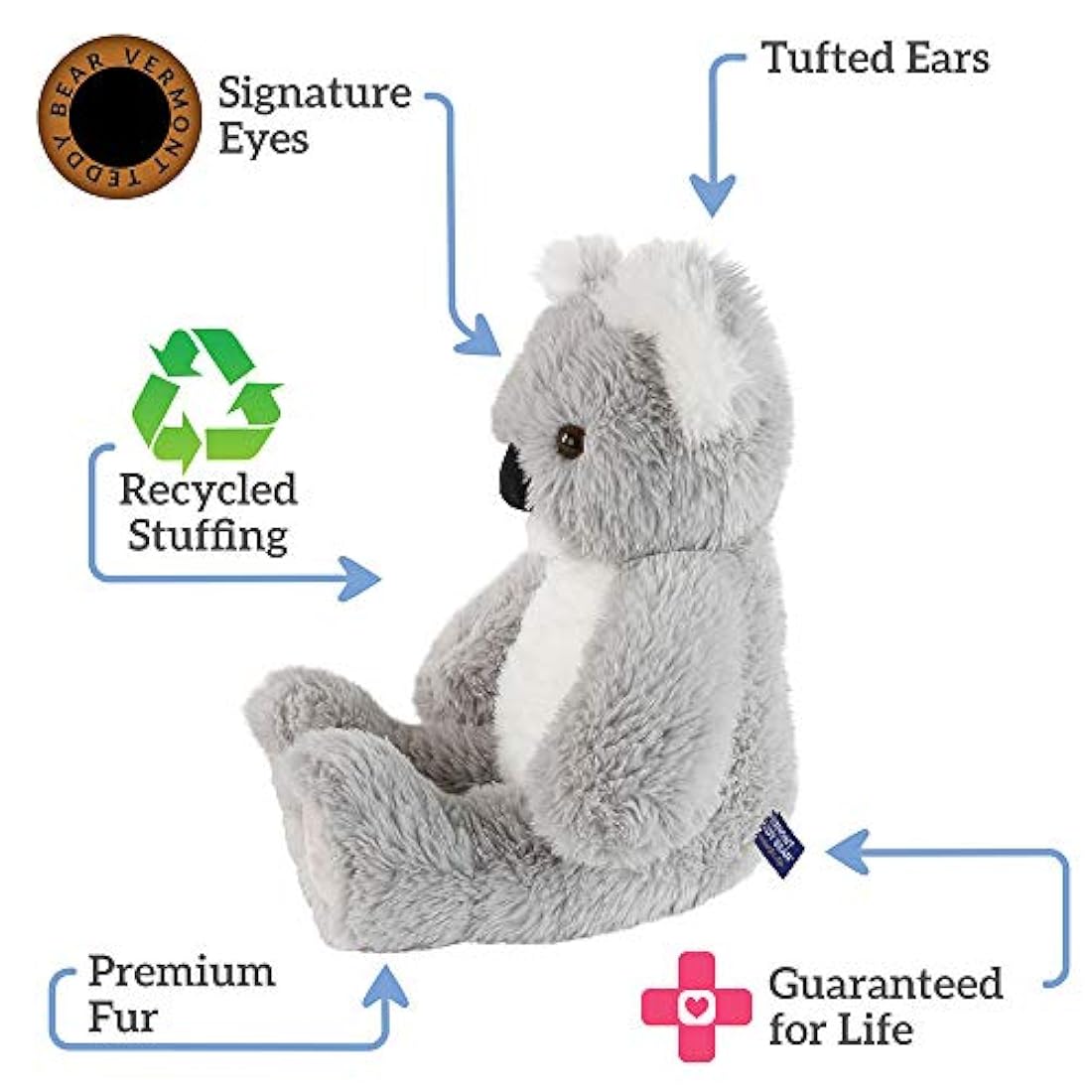 Peluche de Koala gris - 40 centímetros de alto