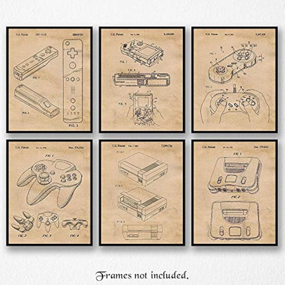 Impresiones de carteles vintage de patentes de Nintendo