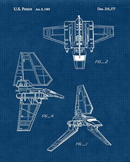 Impresiones de carteles de patente de vehículos star wars