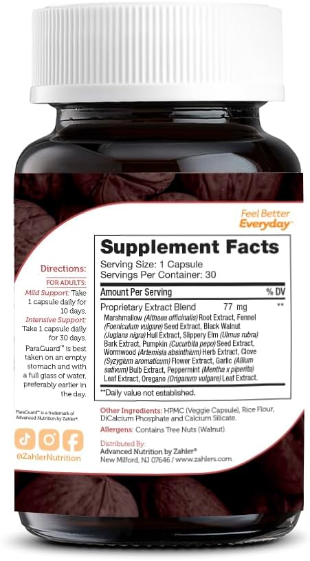 Cápsulas ParaGuard - Suplemento para Salud Intestinal Kosher