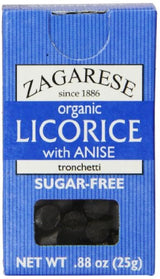 Zagarese Licorice 100% orgánico con anís