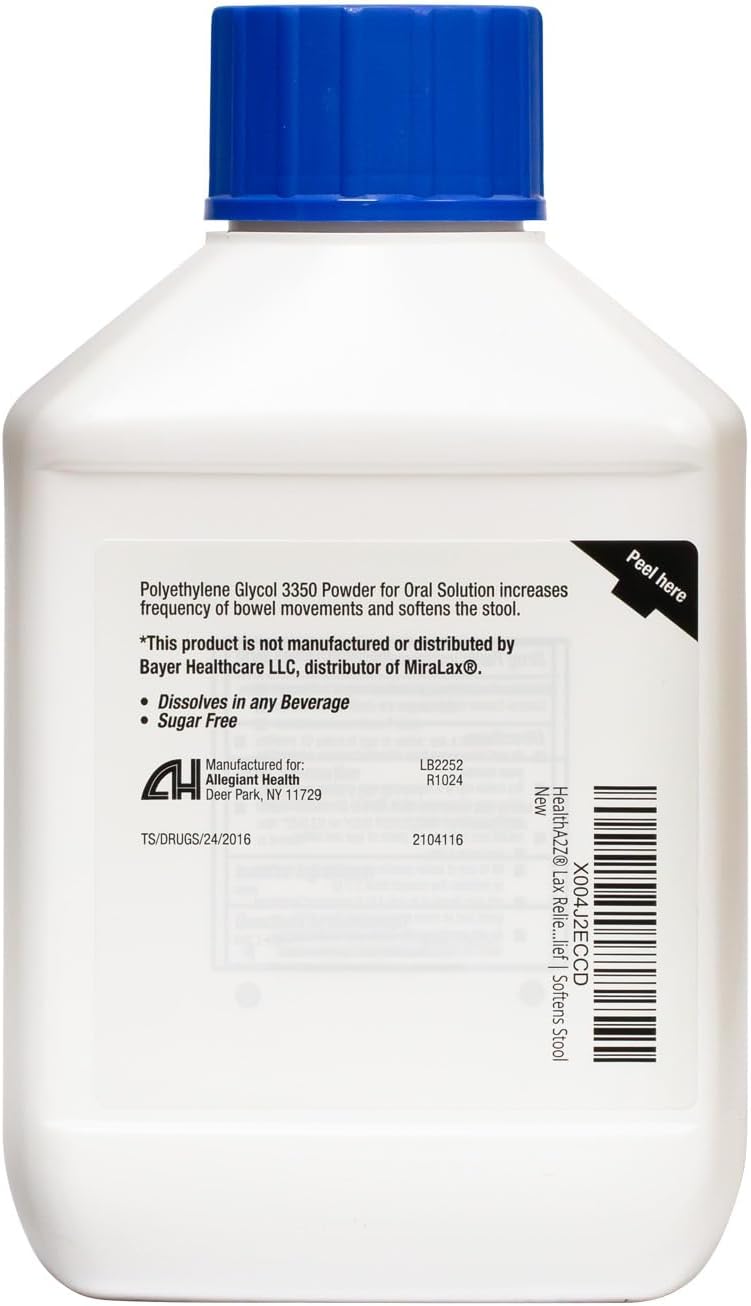 HealthA2Z® Lax Relief Polvo Sin Sabor 17.9 oz