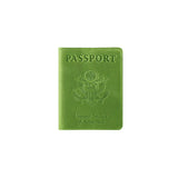 Porta Documentos y Tarjetas de piel sintética verde