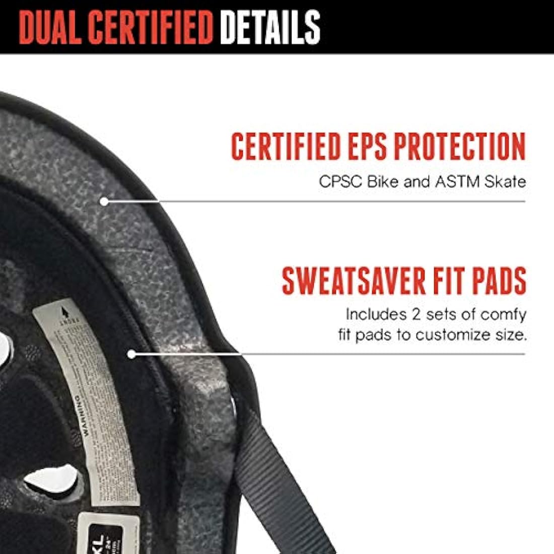Triple Eight Casco para bicicleta y patinaje certificado
