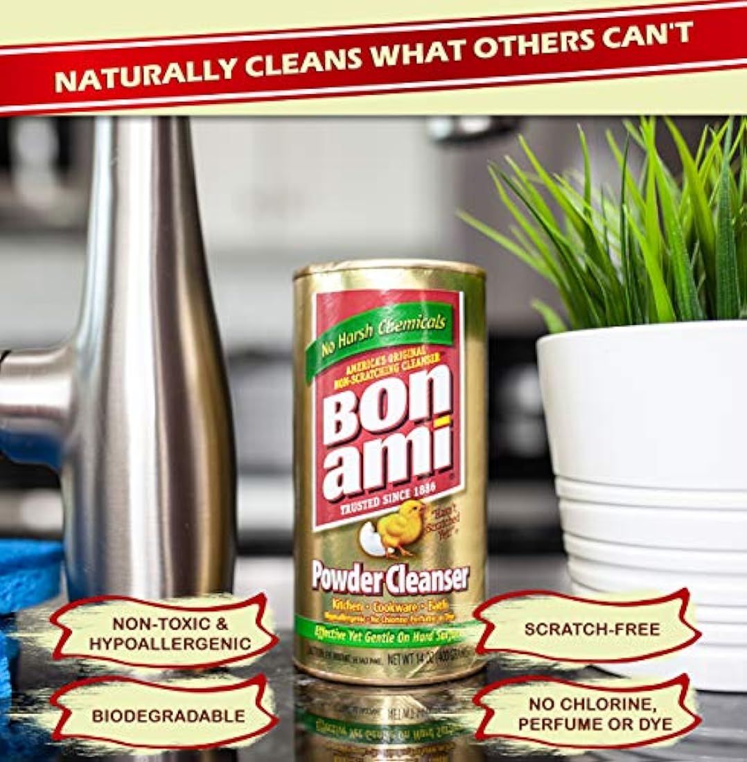 Bon Ami limpiador - 14 oz paquete de 12