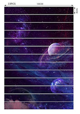 pegatina 3D Galaxy removibles para escalera del hogar