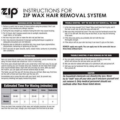 ZIP - Eliminador de pelo de cera caliente, 7 onzas