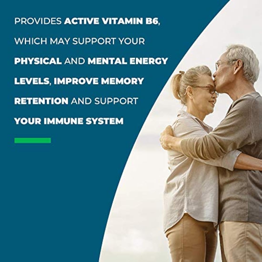 Seeking Health P-5-P, vitamina B, piridoxal-5-fosfato, suplemento de coenzima B6, apoyo a una función cognitiva saludable, sistema inmunológico y apoyo al metabolismo, fórmula vegana, 100 cápsulas vegetarianas*
