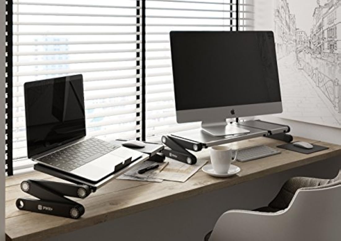 Mesa de soporte portátil para laptop + almohadilla ratón