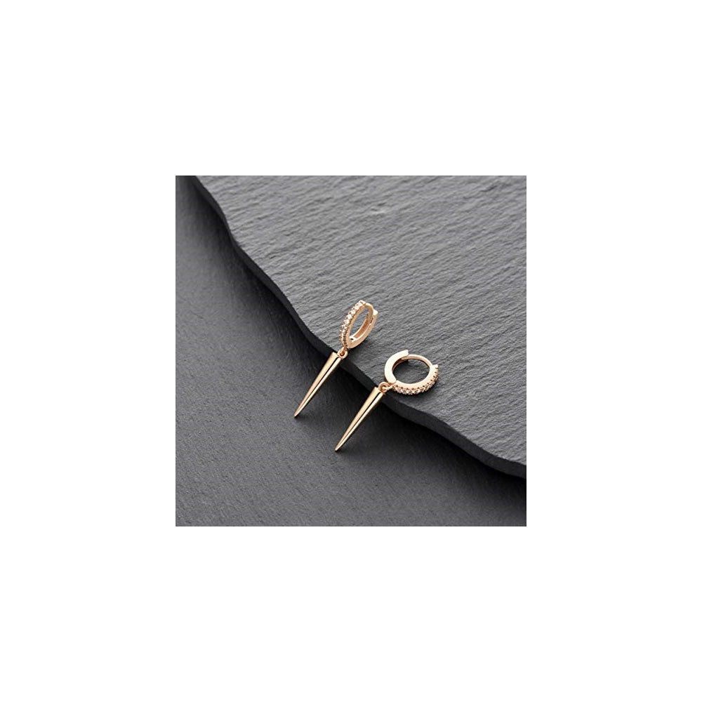 Aretes tipo Elegante  para mujer chapados