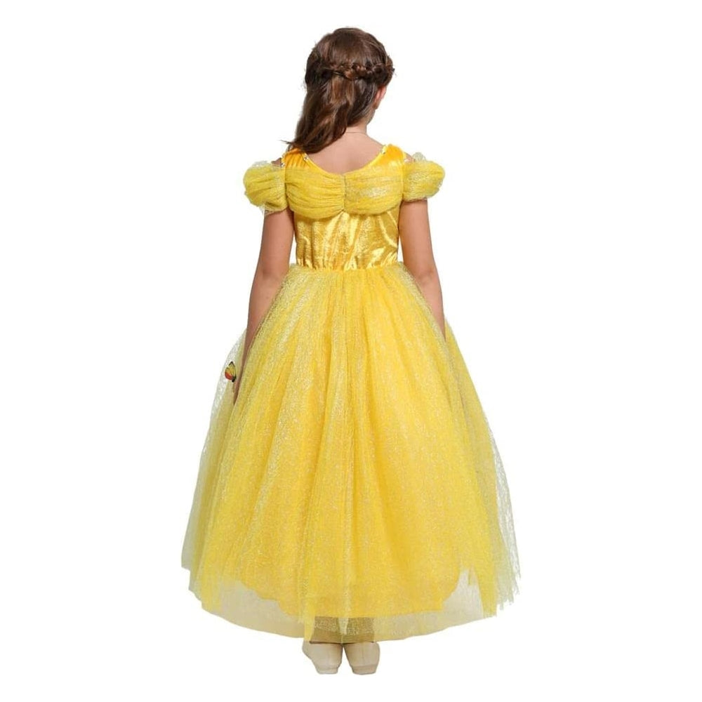 Disfraz de princesa para niñas accesorios talla 5-6 amarillo