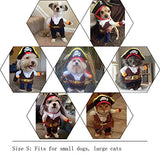 Nacoco - Disfraz para mascotas, perros y gatos, de Piratas del Caribe (XS)