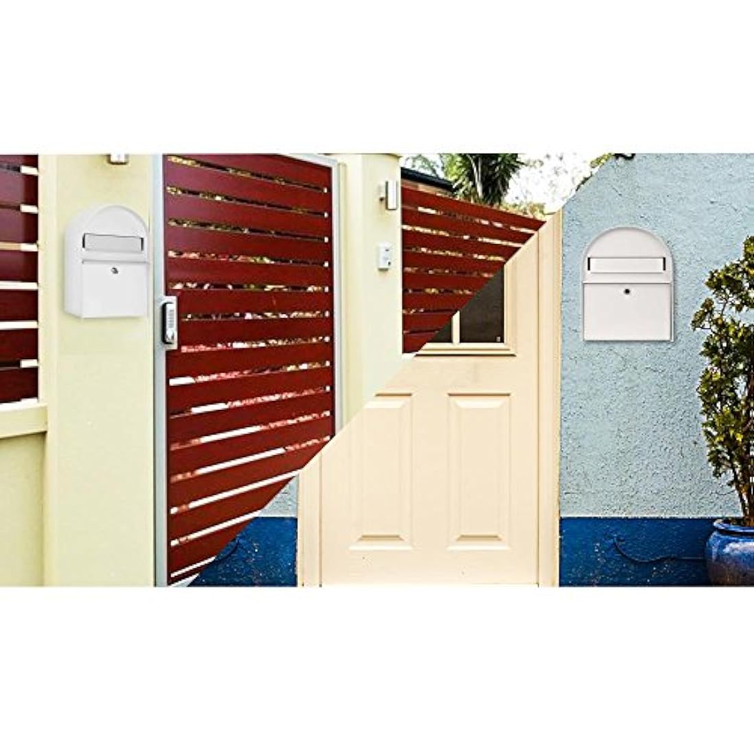 Buzón de correo con bloqueo para pared SERENELIFE SLMAB15