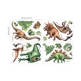 vinilo de pared con diseño de dinosaurio