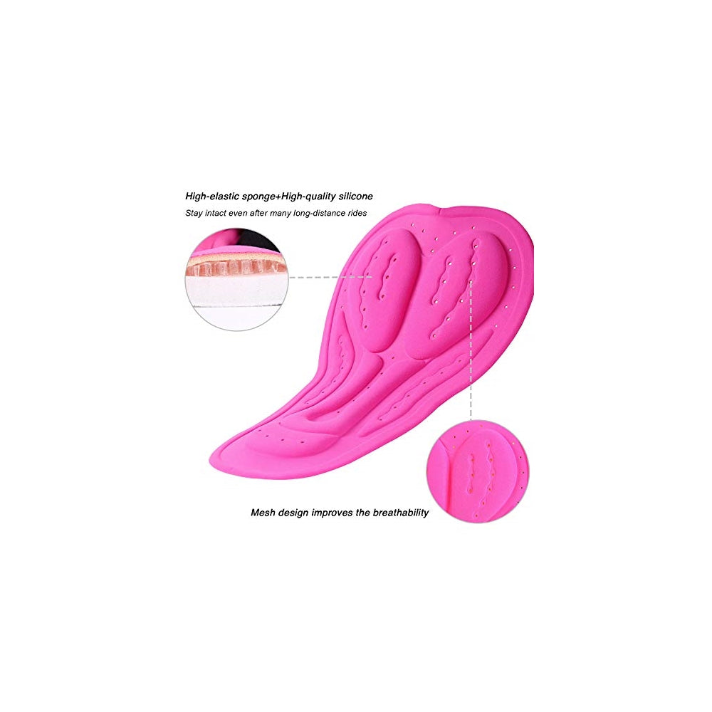 Shorts de ciclismo acolchada 3D para mujer talla XS