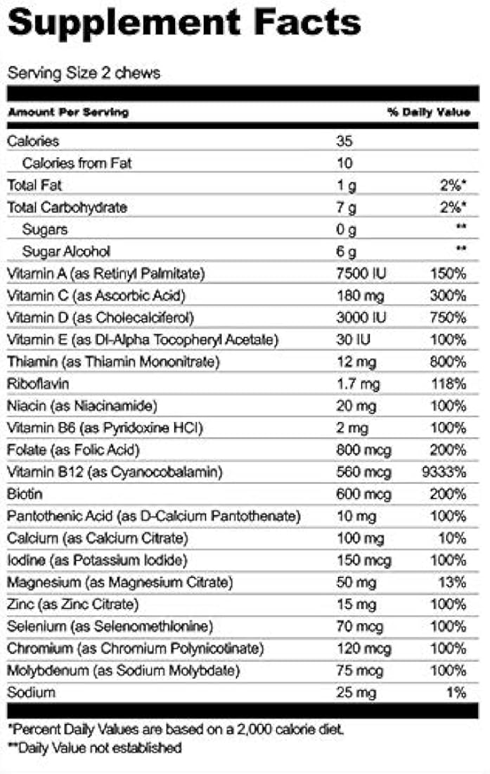 Bariatric Fusion - 60 unidades de masticables con vitaminas