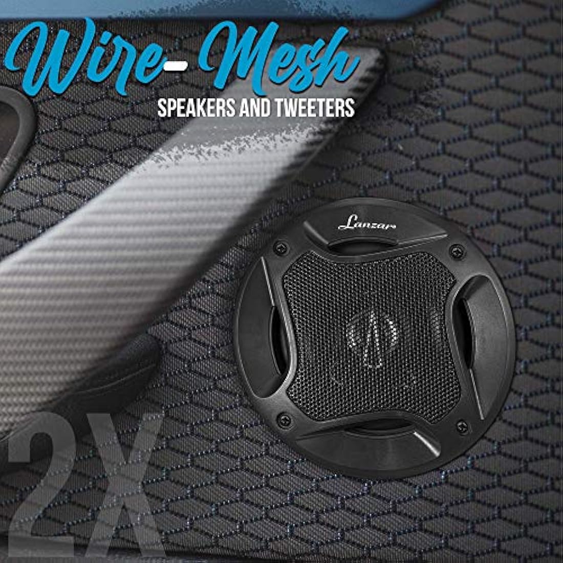 Parlantes o Corneta coaxiales para coche LANZAR MX462