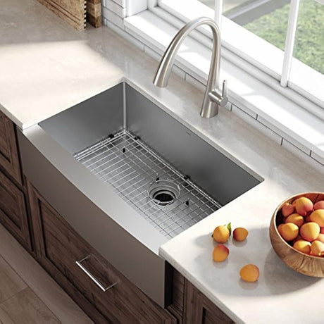 Kraus - Fregadero de cocina (acero inoxidable)