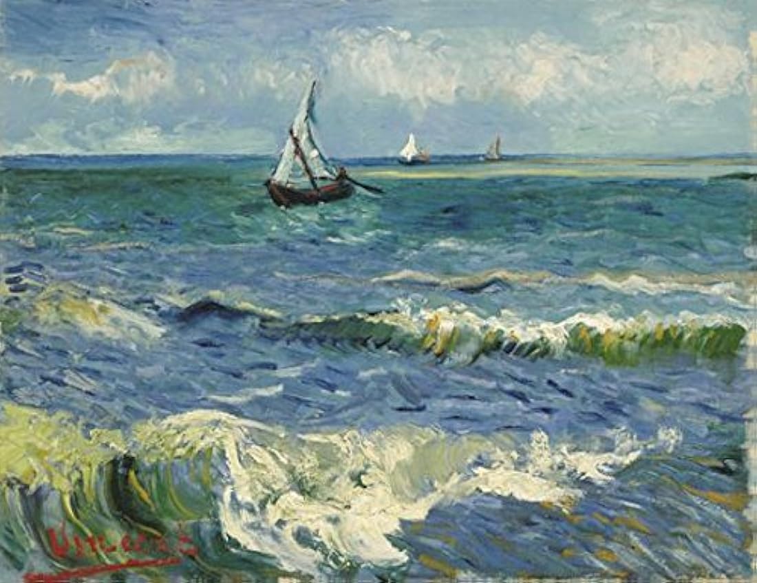Wieco V0019 Art Reproducción al óleo del cuadro El mar