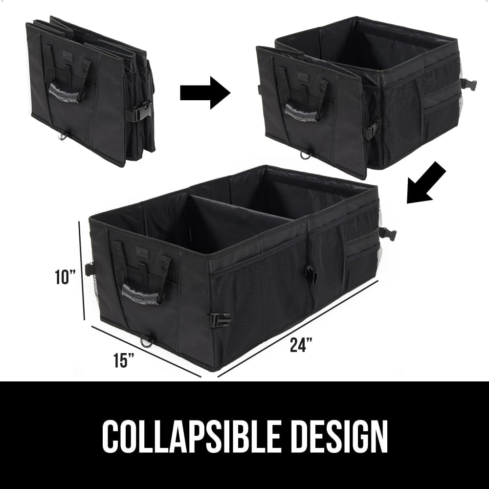 Organizador de maletero Gorilla Grip, resistente y plegable