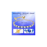 Pulseras y tobilleras con brillante circonita cúbica
