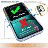 COOLQO - Funda transparente de silicona de cuerpo completo 360º a prueba de golpes, compatible con iPhone 12 / iPhone 12 Pro de 6.1 pulgadas [con 2 protectores de pantalla de vidrio templado], verde