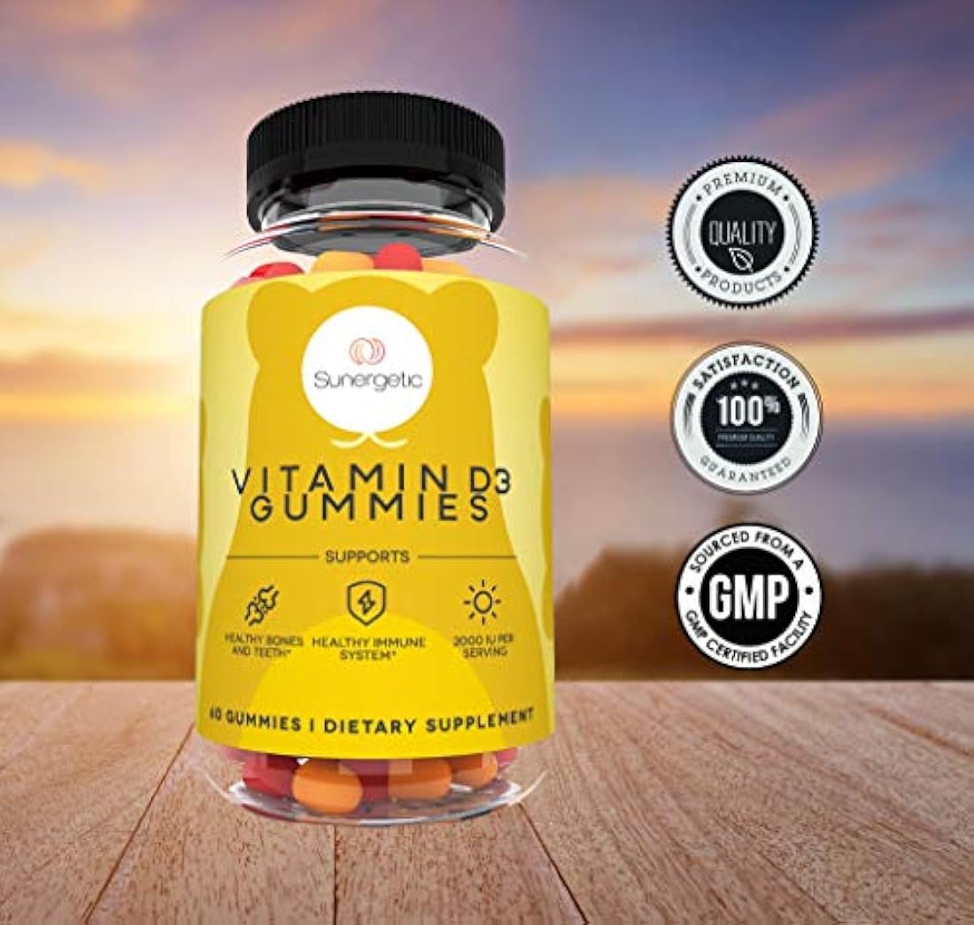 Potentes gomitas de vitamina D para apoyar huesos saludables