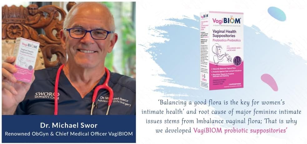 Supositorio probiótico vaginal Biom: pH vaginal natural