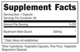 Nutricost Beta Glucan 500 mg 1,3D Glucan, 60 cápsulas
