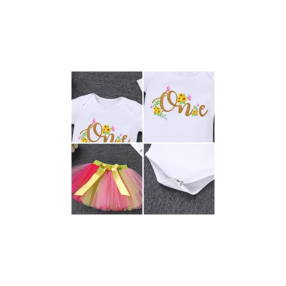 Disfraces de fiesta de encaje floral talla 1T