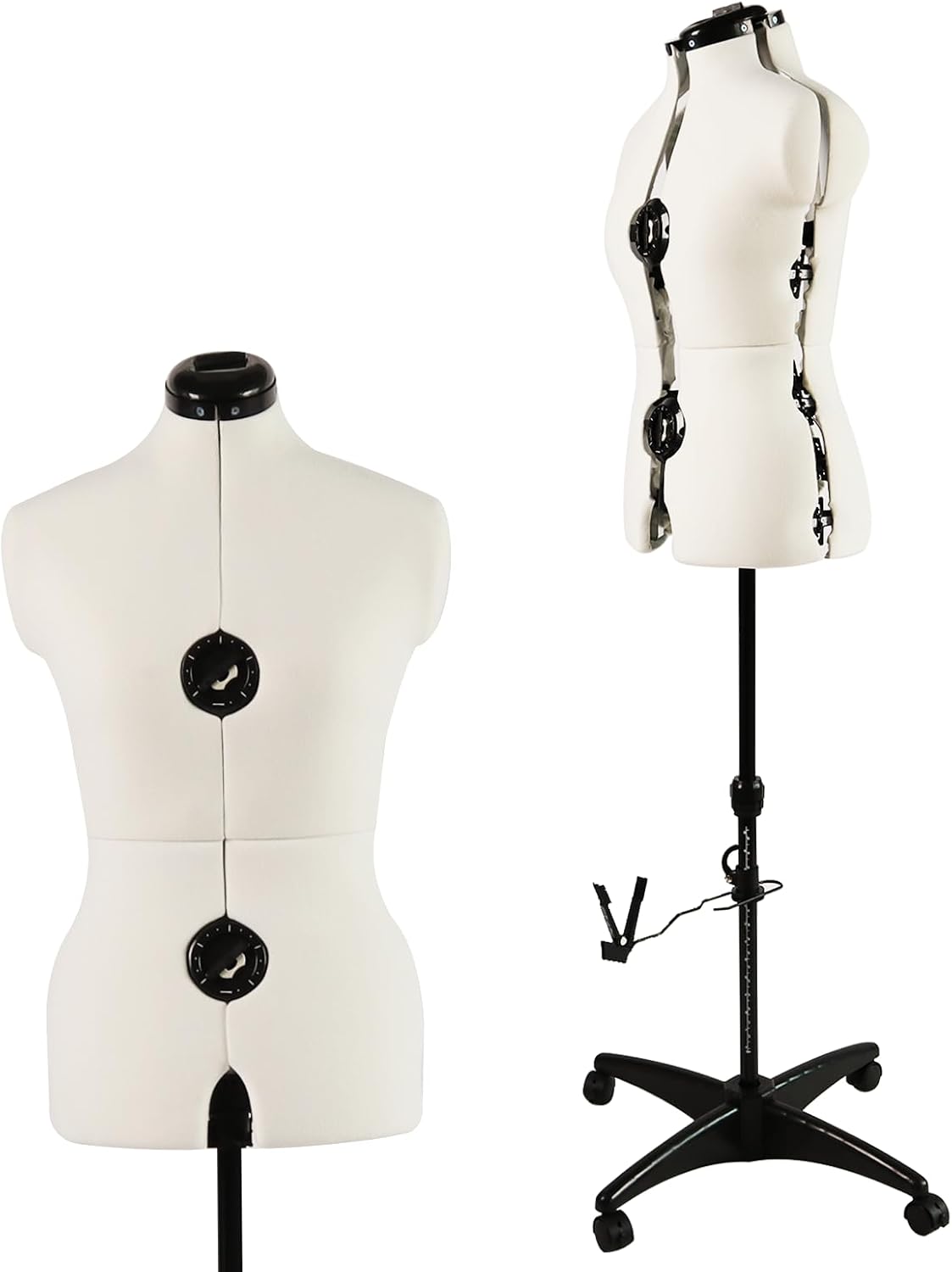 Maniquí ajustable para costura, tamaño 6-14, 13 diales, 42.5-60