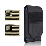 Funda táctica negra Molle para teléfono celular.