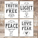 set 4 carteles decorativos para pared