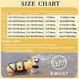 EMUST Chalecos salvavidas reflectantes para perros pequeños, medianos y grandes, chalecos salvavidas para perros con alta flotabilidad