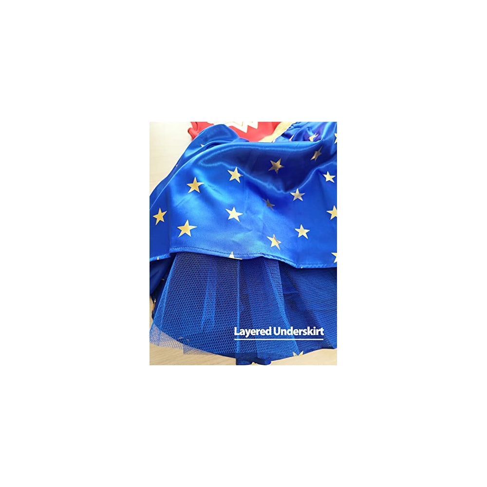 Disfraz Vestido de mujer maravilla  talla 4 - 5 años