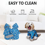Morezi - Impermeable con cremallera y botones reflectantes para perro, para la lluvia, cordón ajustable, capucha extraíble, elegante y de primera calidad, tallas disponibles XCh a XXG