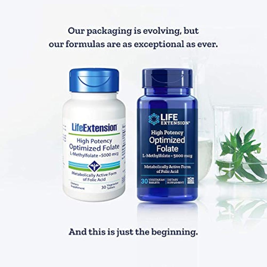 Life Extension High Potency Optimized Folate L-Methylfolate 5000 mcg 30 comprimidos vegetarianos - 4-Pak