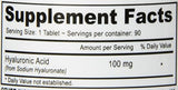Deva Nutrition Vegan ácido hialurónico tabletas, 100 mg, 1582444, 1, 1