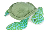 Peluche de tortuga marina color verde 9in.Wild Republic