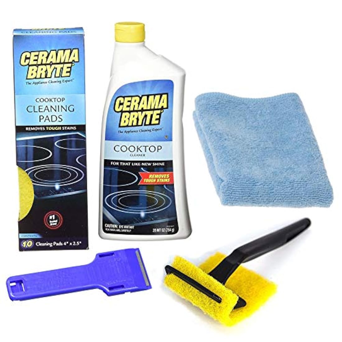 Cerama Bryte - Kit completo de limpieza para encimera