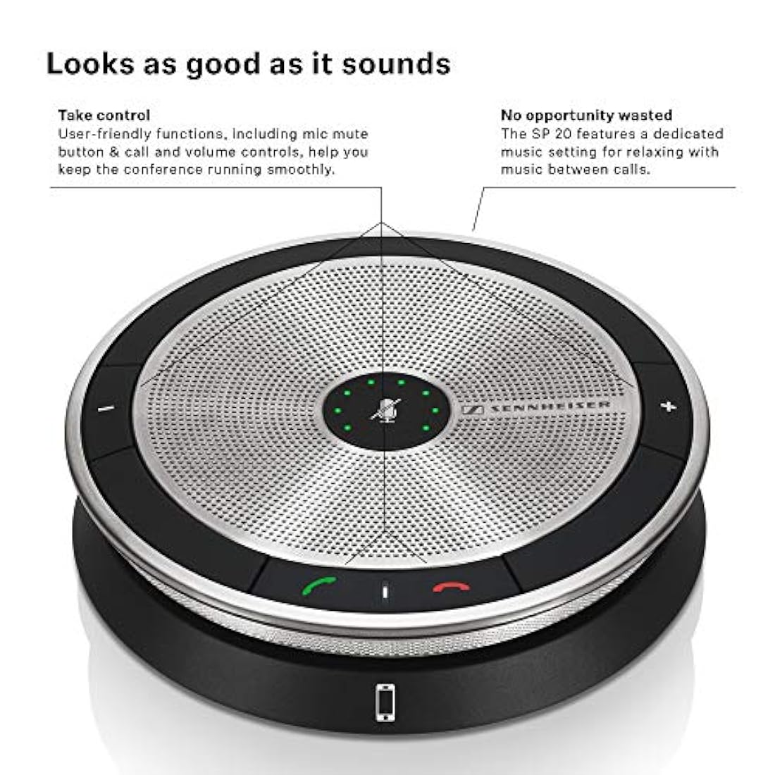 Sennheiser - Altavoz USB SP 20 ml. N/A Plateado
