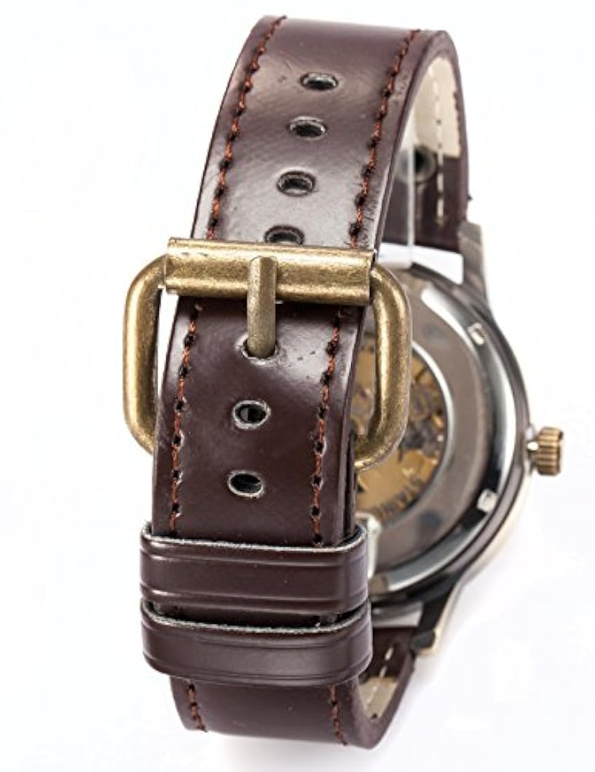 Reloj deportivo para hombre diseño de esqueleto mecánico
