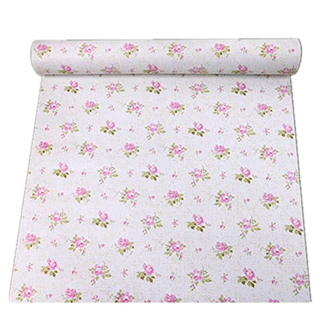 Papel pintado autoadhesivo con diseño floral de color rosa