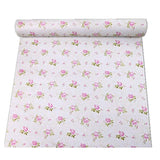 Papel pintado autoadhesivo con diseño floral de color rosa