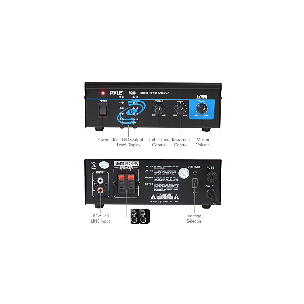 Amplificador de potencia de audio PYLE-HOME