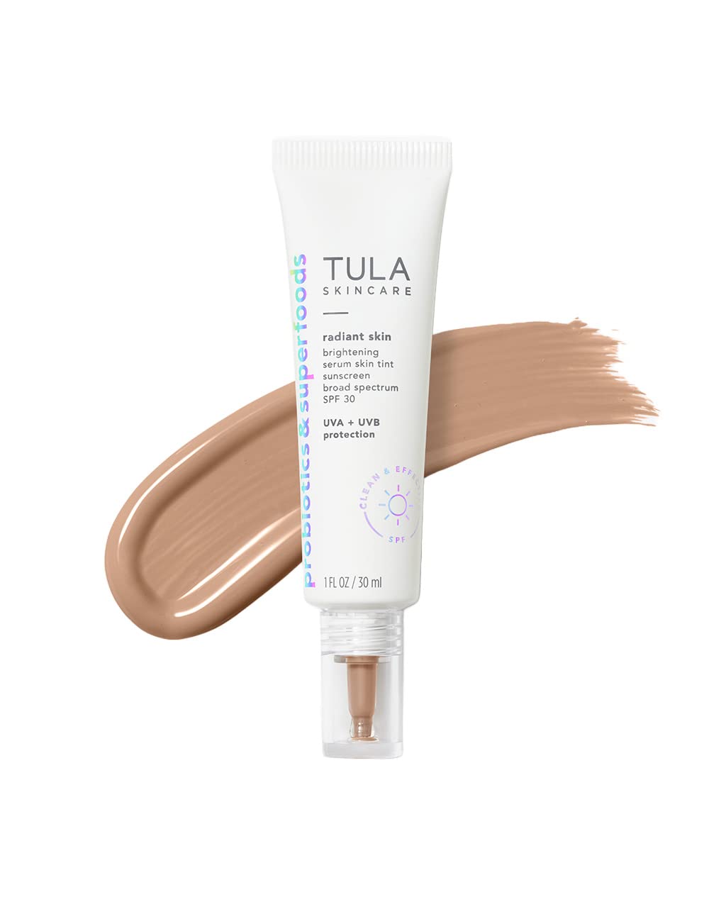 Suero iluminador con protección solar SPF 30, Tinta facial