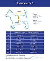 Gooby Chubasquero para perros V2 - Poncho impermeable